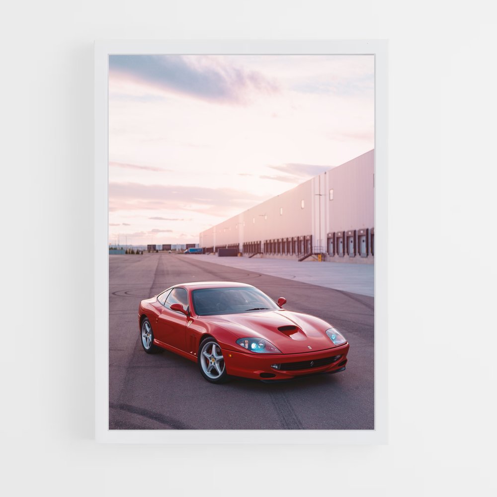 Poster Ferrari 550 Maranello (vue 3)